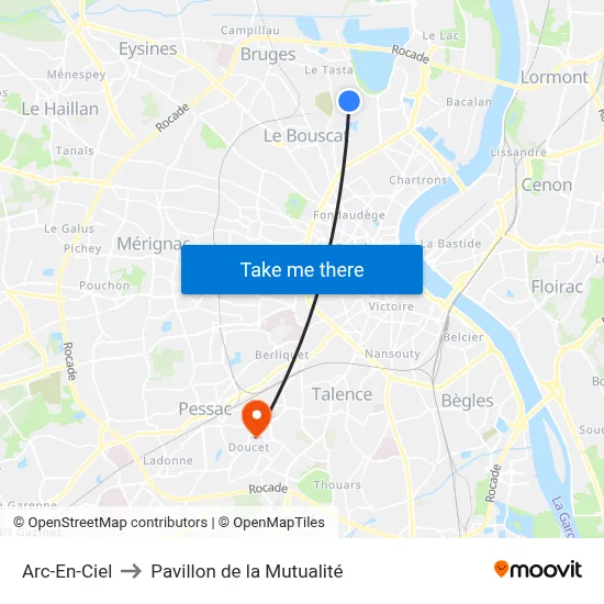Arc-En-Ciel to Pavillon de la Mutualité map