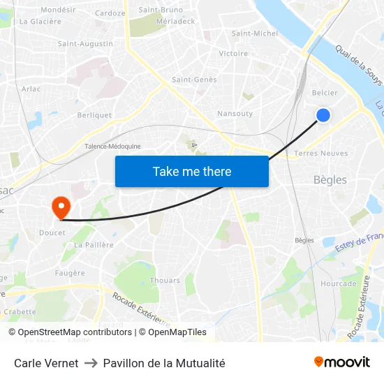 Carle Vernet to Pavillon de la Mutualité map