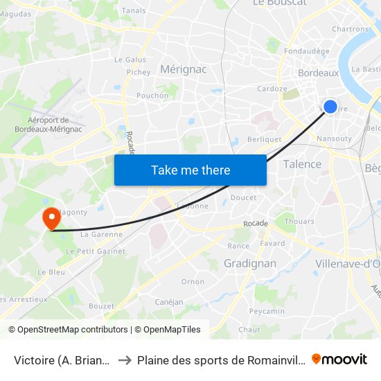 Victoire (A. Briand) to Plaine des sports de Romainville map