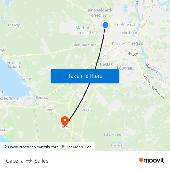 Capella to Salles map