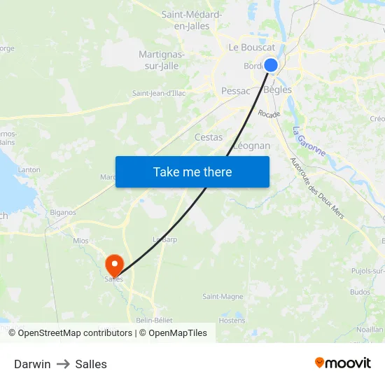 Darwin to Salles map