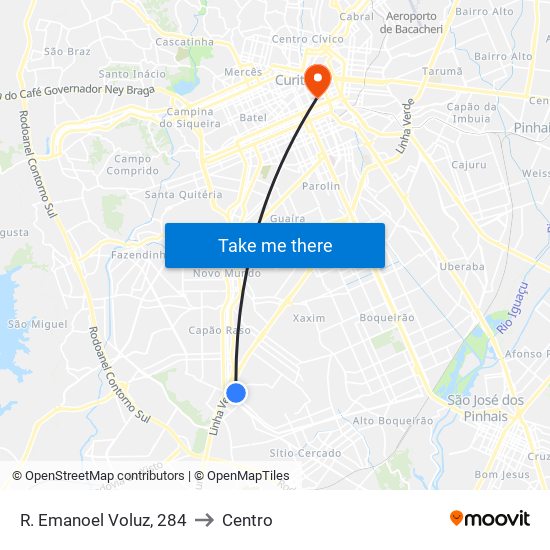 R. Emanoel Voluz, 284 to Centro map