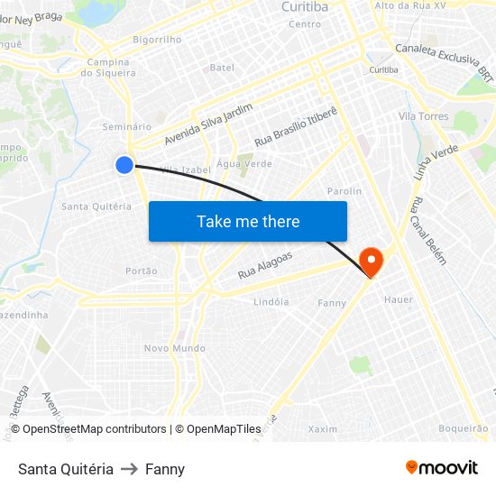 Santa Quitéria to Fanny map