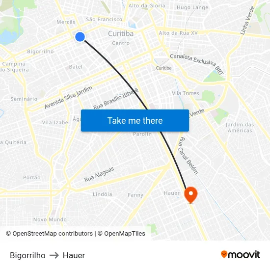 Bigorrilho to Hauer map