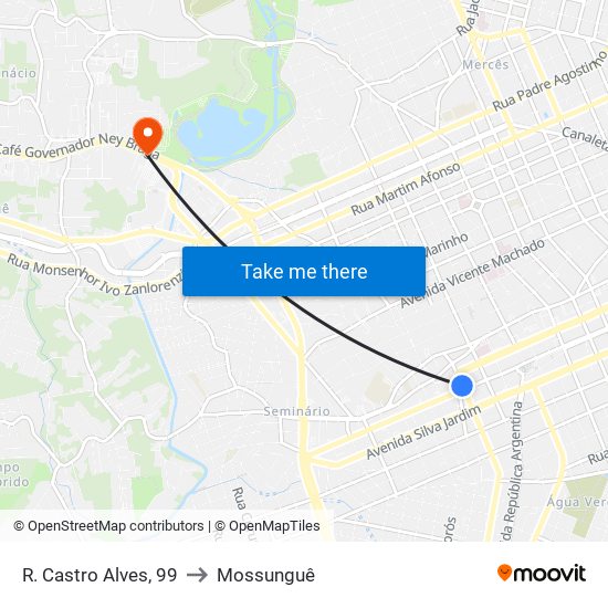 R. Castro Alves, 99 to Mossunguê map