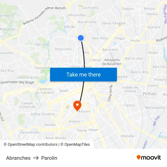 Abranches to Parolin map