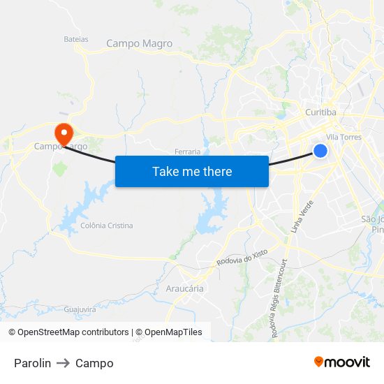 Parolin to Campo map