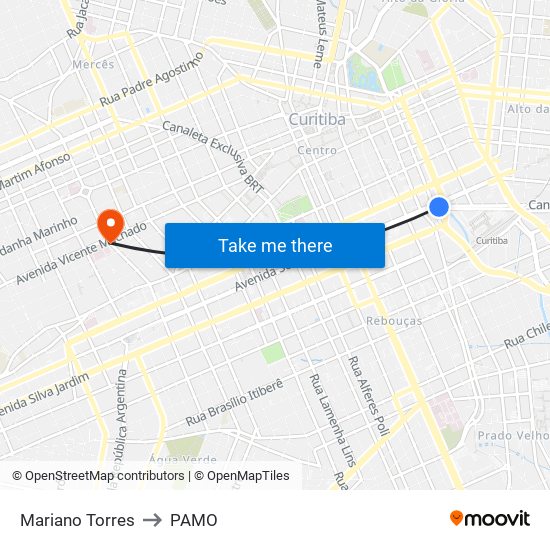 Mariano Torres to PAMO map