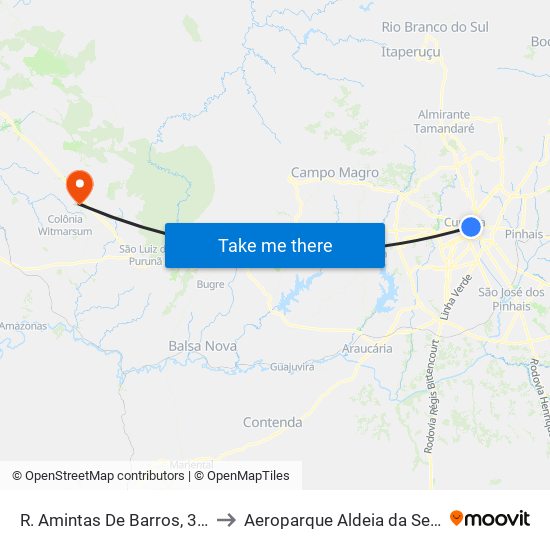 R. Amintas De Barros, 300 to Aeroparque Aldeia da Serra map