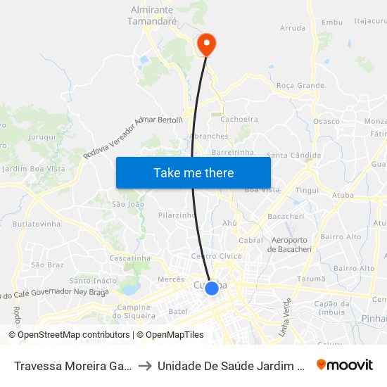 Travessa Moreira Garcez to Unidade De Saúde Jardim Roma map