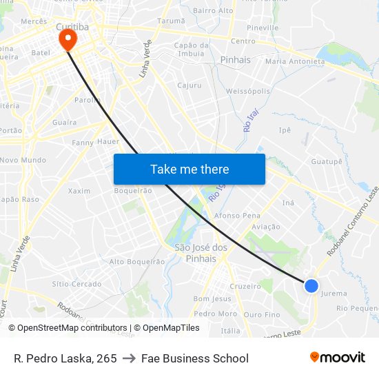 R. Pedro Laska, 265 to Fae Business School map