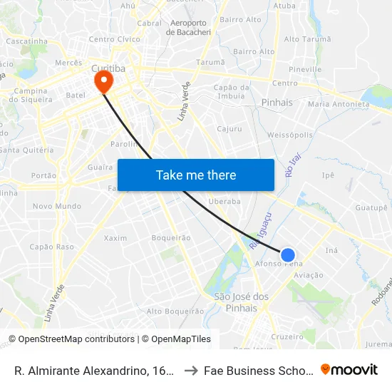 R. Almirante Alexandrino, 1673 to Fae Business School map