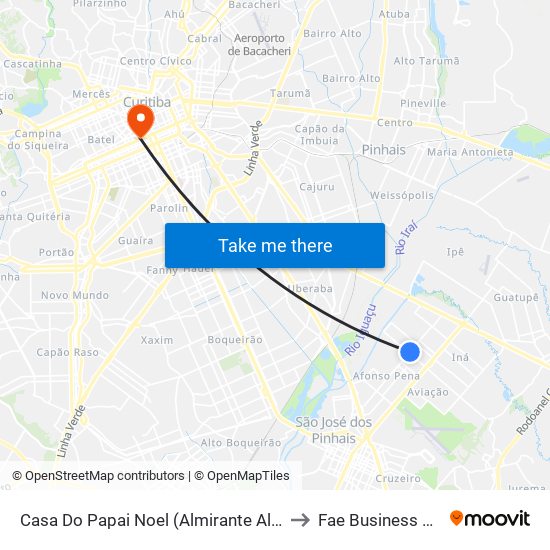 Casa Do Papai Noel (Almirante Alexandrino) to Fae Business School map