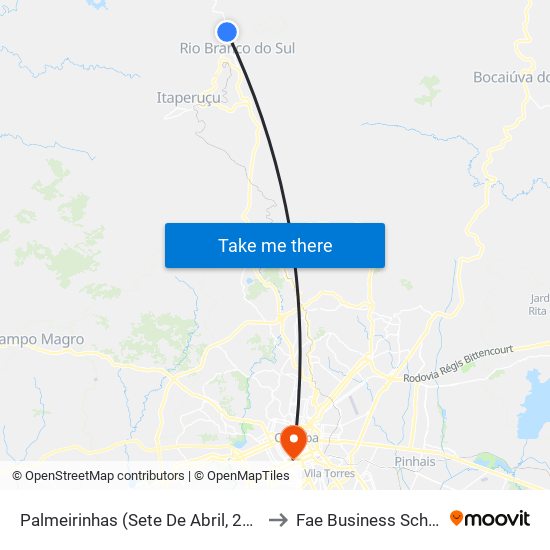 Palmeirinhas (Sete De Abril, 2000) to Fae Business School map