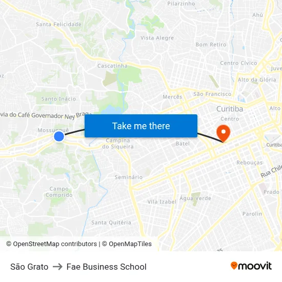 São Grato to Fae Business School map
