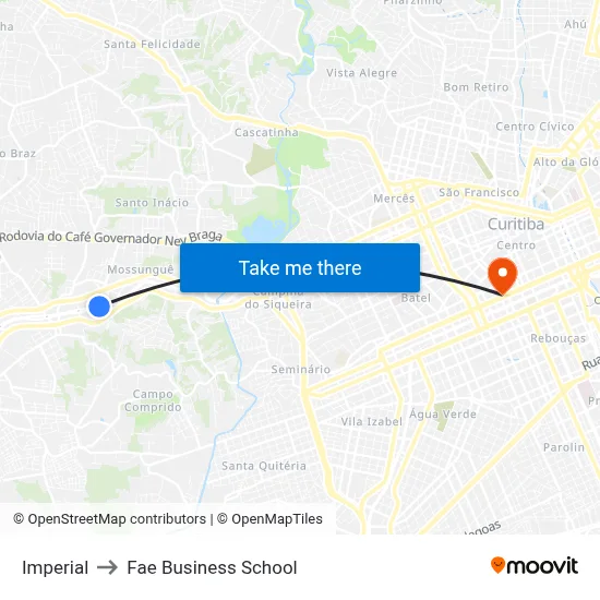 Imperial to Fae Business School map