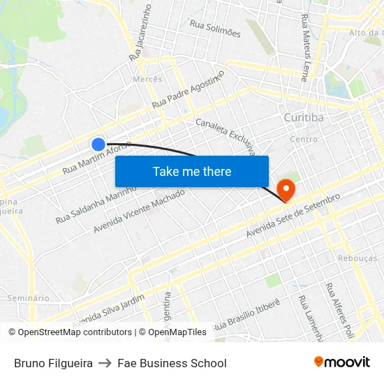 Bruno Filgueira to Fae Business School map