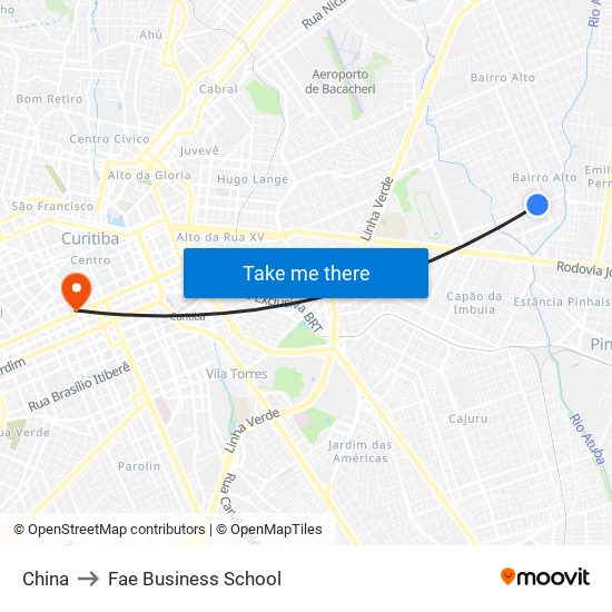 China to Fae Business School map