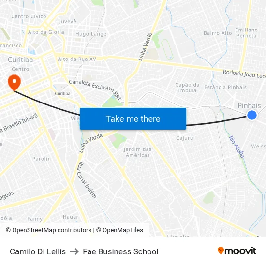 Camilo Di Lellis to Fae Business School map