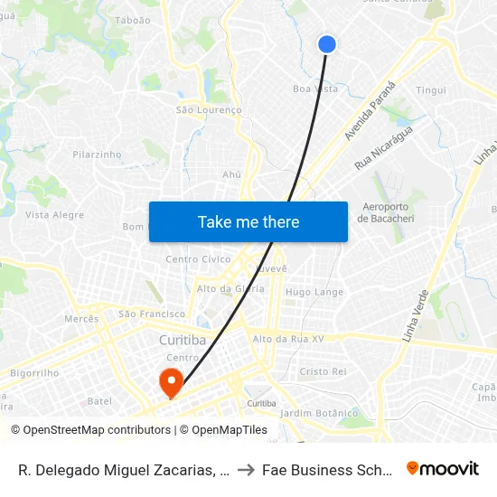 R. Delegado Miguel Zacarias, 60 to Fae Business School map