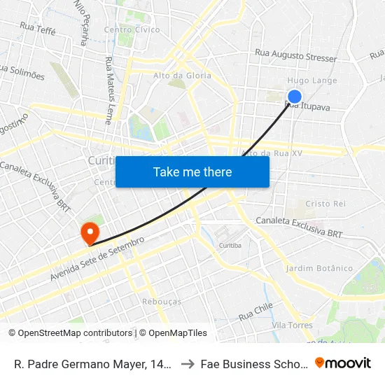 R. Padre Germano Mayer, 1407 to Fae Business School map