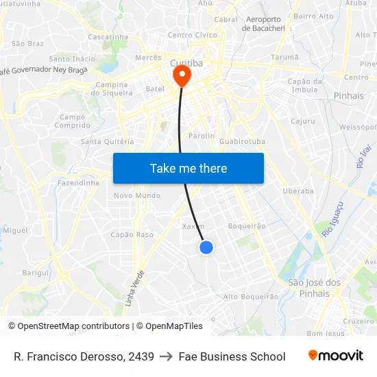 R. Francisco Derosso, 2439 to Fae Business School map