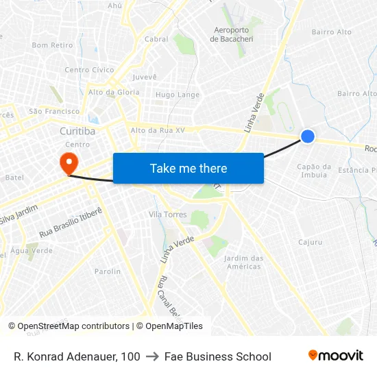 R. Konrad Adenauer, 100 to Fae Business School map