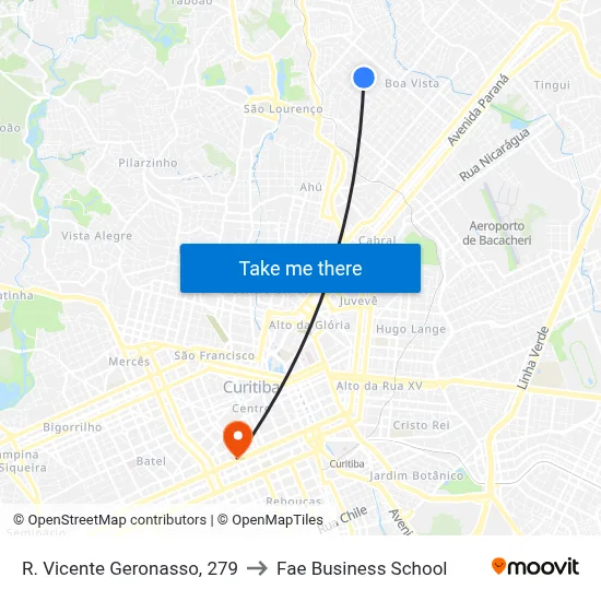 R. Vicente Geronasso, 279 to Fae Business School map