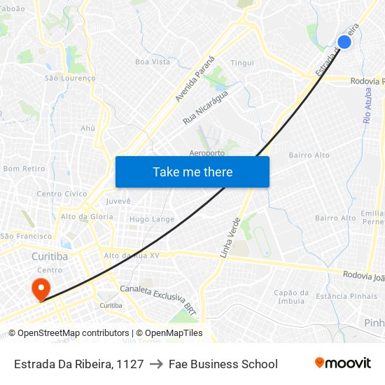 Estrada Da Ribeira, 1127 to Fae Business School map