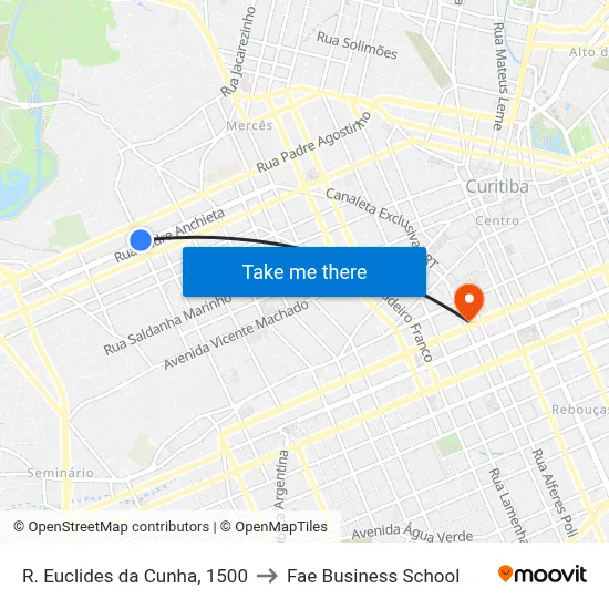 R. Euclides da Cunha, 1500 to Fae Business School map