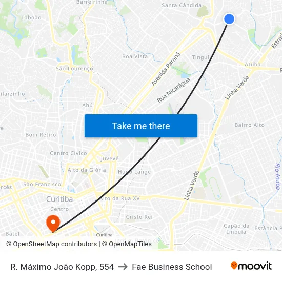 R. Máximo João Kopp, 554 to Fae Business School map