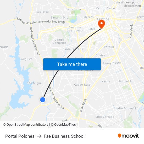 Portal Polonês to Fae Business School map