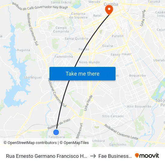 R. Ernesto Germano Francisco Hannemann, 717 to Fae Business School map
