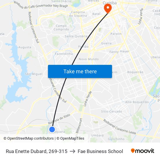 Rua Enette Dubard, 269-315 to Fae Business School map