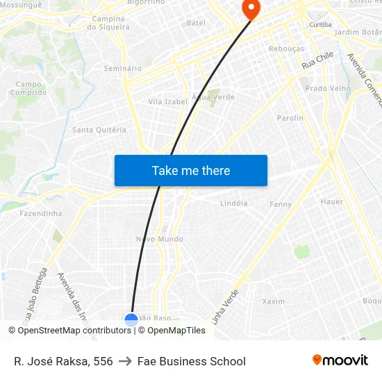 R. José Raksa, 556 to Fae Business School map