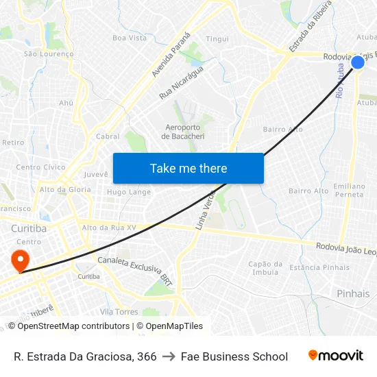 R. Estrada Da Graciosa, 366 to Fae Business School map