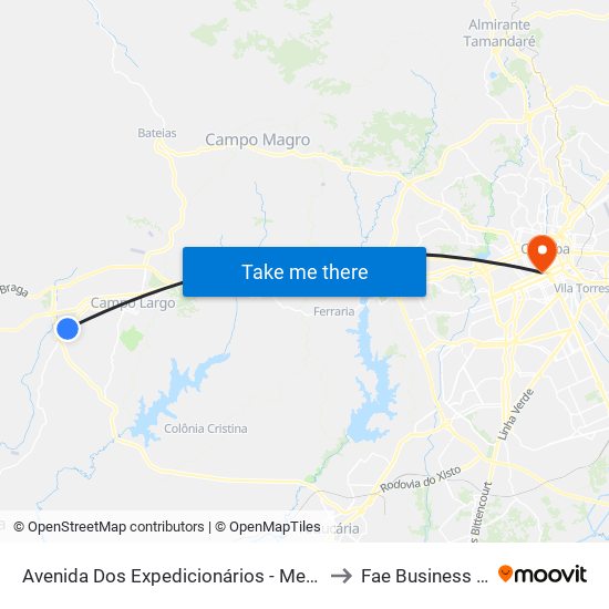 Avenida Dos Expedicionários - Mercado Mozuck to Fae Business School map