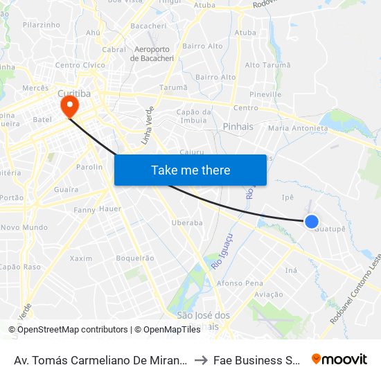 Av. Tomás Carmeliano De Miranda, 226 to Fae Business School map