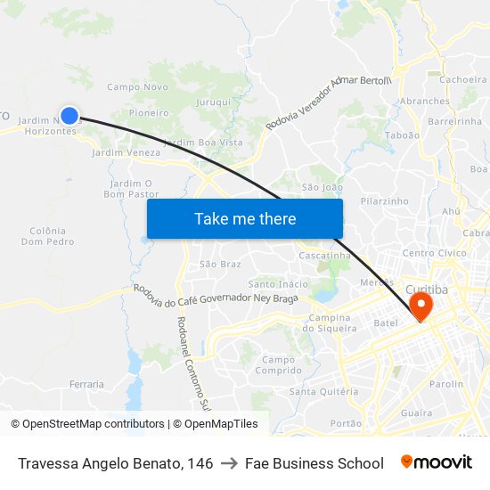 Travessa Angelo Benato, 146 to Fae Business School map