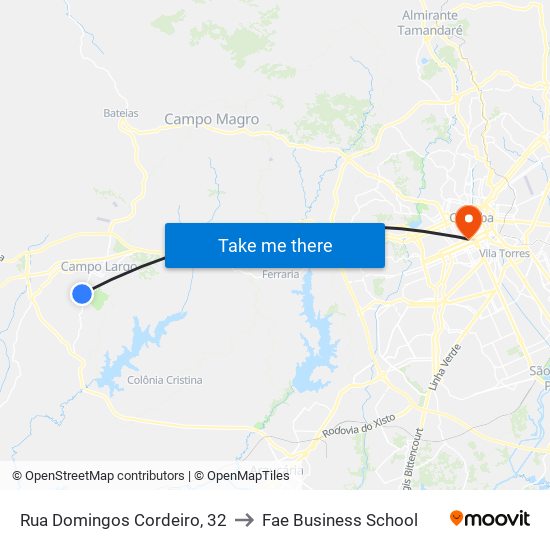 Rua Domingos Cordeiro, 32 to Fae Business School map