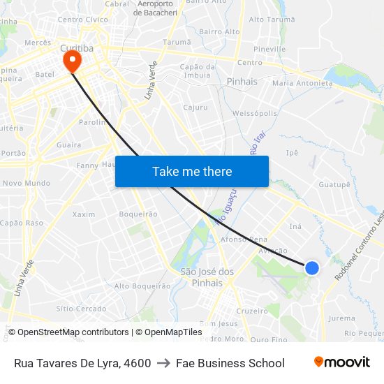 Rua Tavares De Lyra, 4600 to Fae Business School map