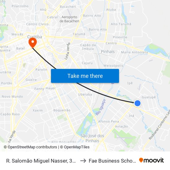 R. Salomão Miguel Nasser, 376 to Fae Business School map