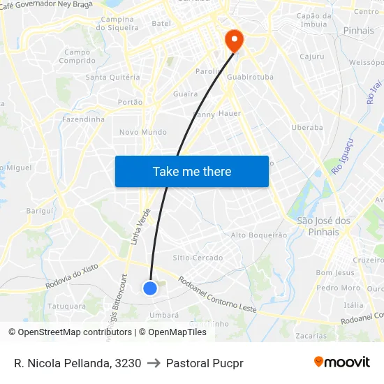 R. Nicola Pellanda, 3230 to Pastoral Pucpr map