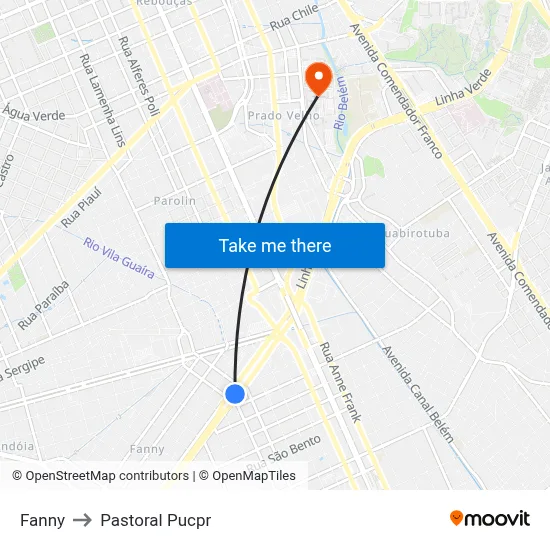 Fanny to Pastoral Pucpr map