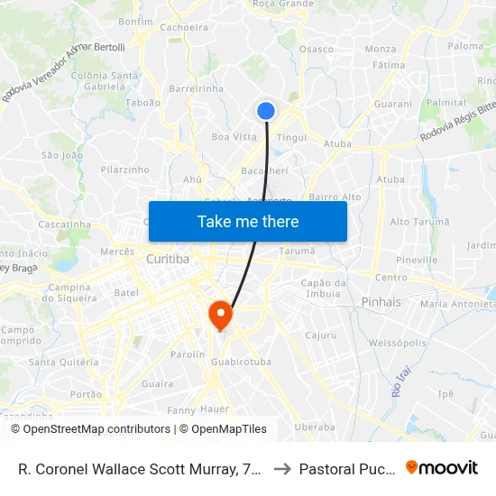 R. Coronel Wallace Scott Murray, 763 to Pastoral Pucpr map