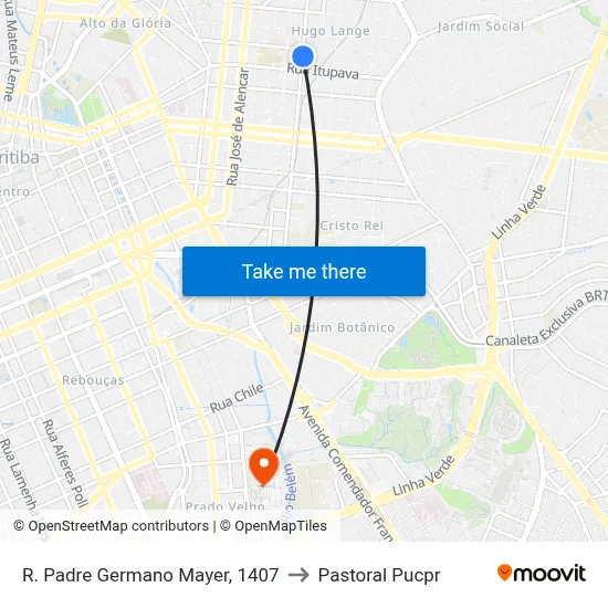 R. Padre Germano Mayer, 1407 to Pastoral Pucpr map