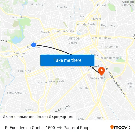 R. Euclides da Cunha, 1500 to Pastoral Pucpr map