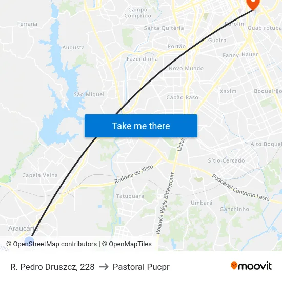 R. Pedro Druszcz, 228 to Pastoral Pucpr map
