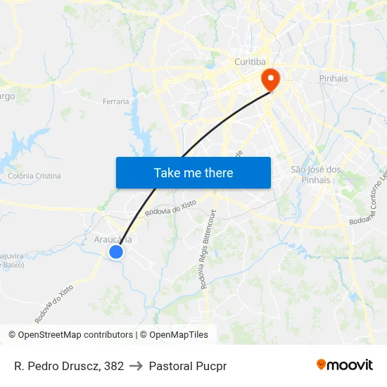 R. Pedro Druscz, 382 to Pastoral Pucpr map