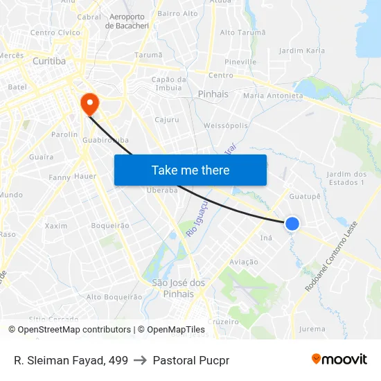 R. Sleiman Fayad, 499 to Pastoral Pucpr map